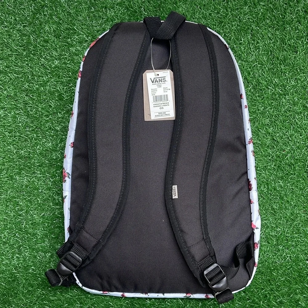 VANS Ranger 2 Prints Roses White Women's Backpack VN0A7UFM3KS NWT